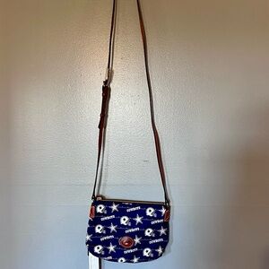 Vintage Dooney & Bourke Women's Dallas Cowboys Top Zip Crossbody Purse